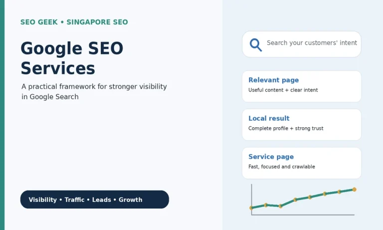 Google SEO Services: How Singapore Businesses Can Build Sustainable Visibility in Google Search